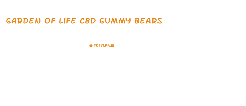 Garden Of Life Cbd Gummy Bears