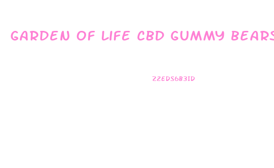 Garden Of Life Cbd Gummy Bears