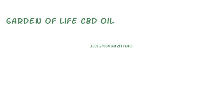 Garden Of Life Cbd Oil