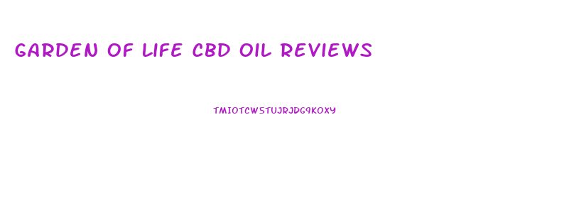 Garden Of Life Cbd Oil Reviews