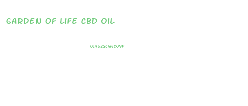 Garden Of Life Cbd Oil