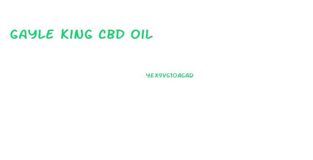 Gayle King Cbd Oil