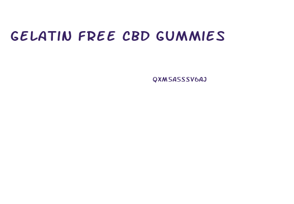 Gelatin Free Cbd Gummies