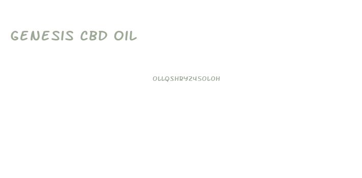 Genesis Cbd Oil