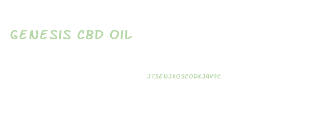 Genesis Cbd Oil