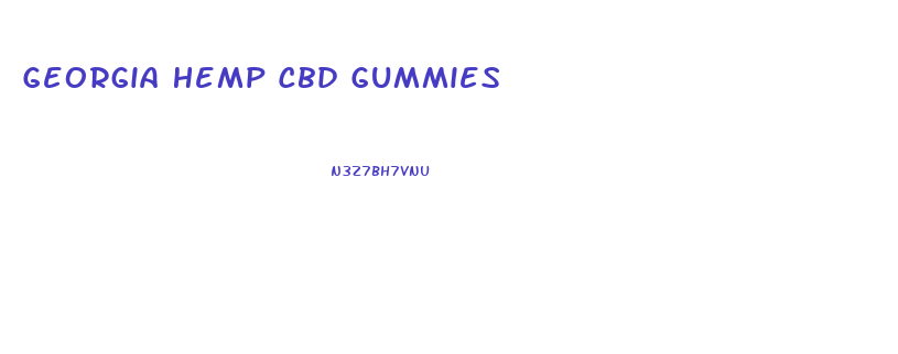 Georgia Hemp Cbd Gummies