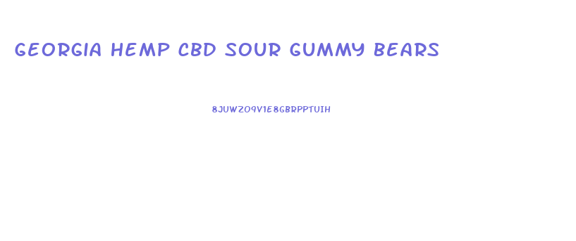 Georgia Hemp Cbd Sour Gummy Bears