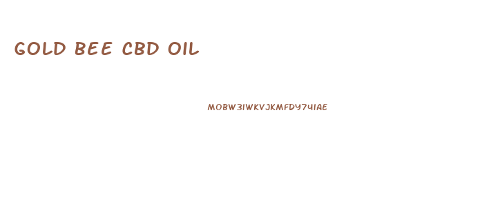 Gold Bee Cbd Oil