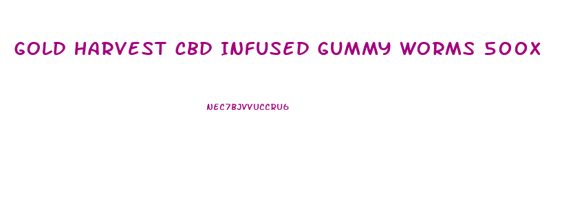 Gold Harvest Cbd Infused Gummy Worms 500x