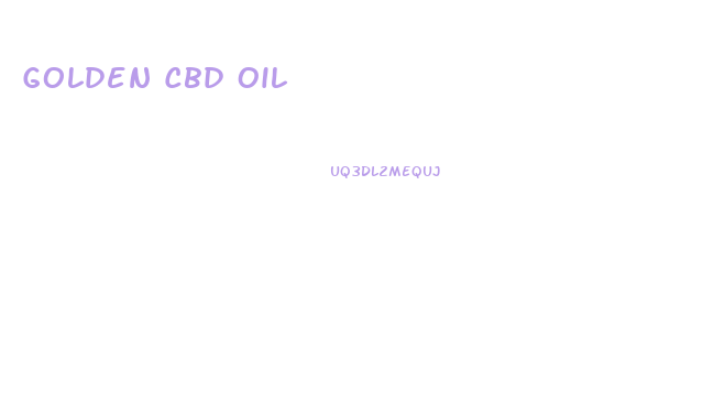 Golden Cbd Oil