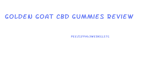 Golden Goat Cbd Gummies Review