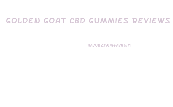 Golden Goat Cbd Gummies Reviews