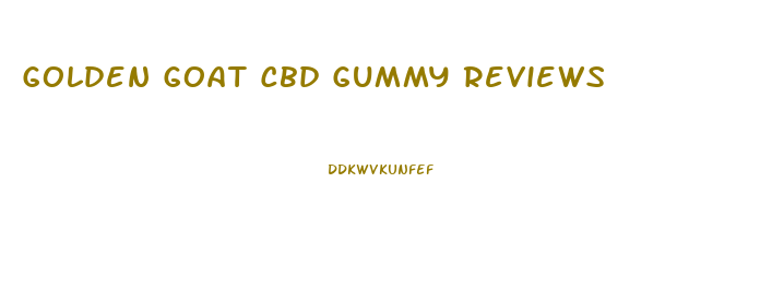 Golden Goat Cbd Gummy Reviews