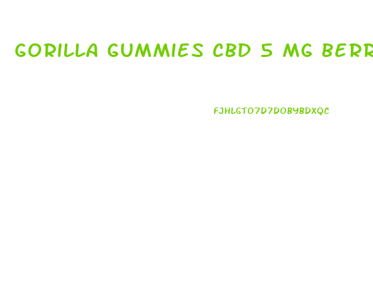 Gorilla Gummies Cbd 5 Mg Berry Hemp Ol
