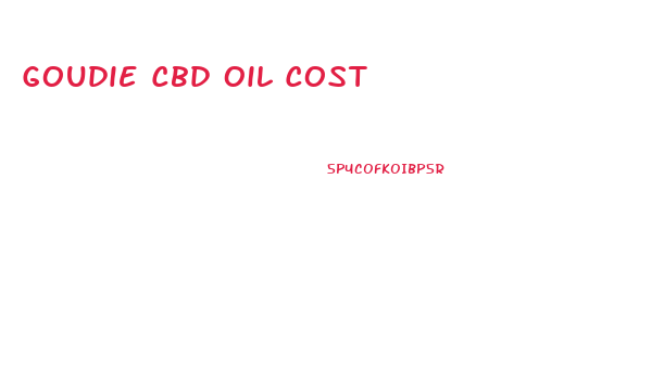Goudie Cbd Oil Cost