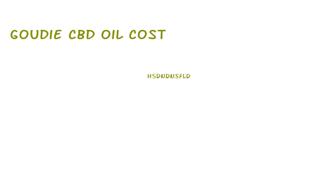 Goudie Cbd Oil Cost
