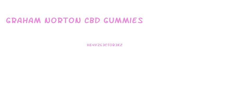 Graham Norton Cbd Gummies