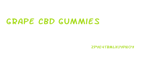 Grape Cbd Gummies