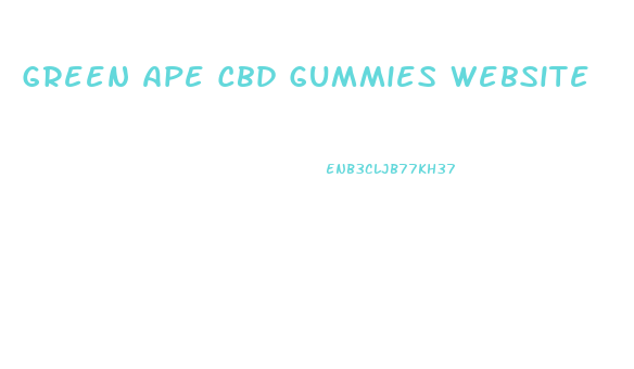 Green Ape Cbd Gummies Website