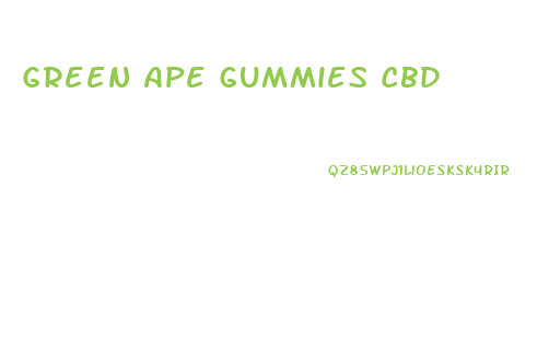 Green Ape Gummies Cbd