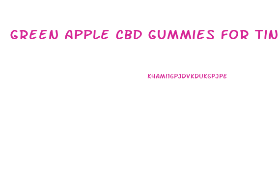 Green Apple Cbd Gummies For Tinnitus