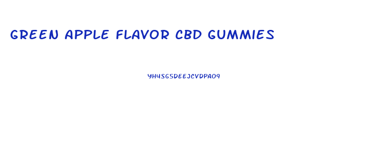 Green Apple Flavor Cbd Gummies