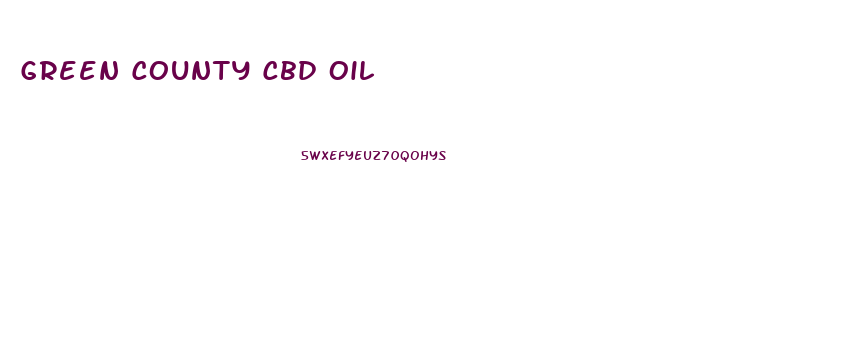 Green County Cbd Oil