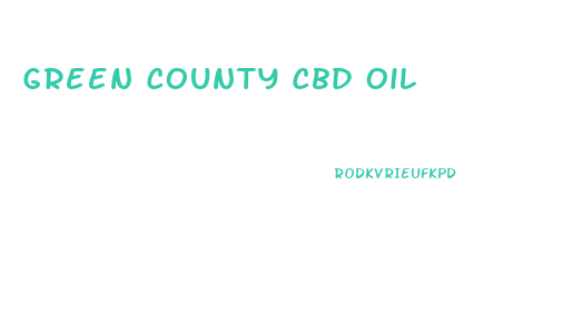 Green County Cbd Oil