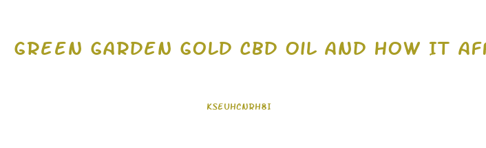Green Garden Gold Cbd Oil And How It Affects Urine Tests