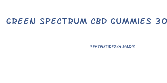 Green Spectrum Cbd Gummies 300mg