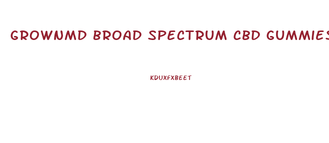 Grownmd Broad Spectrum Cbd Gummies 300mg