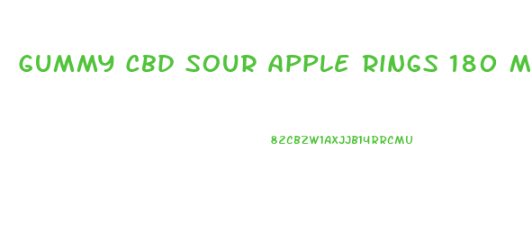 Gummy Cbd Sour Apple Rings 180 Mg