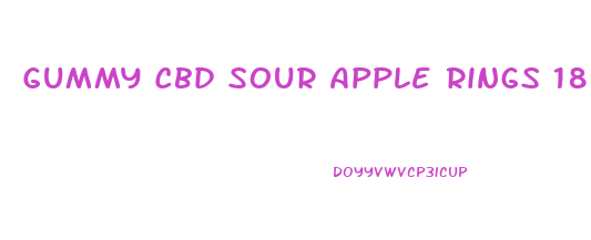 Gummy Cbd Sour Apple Rings 180 Mg