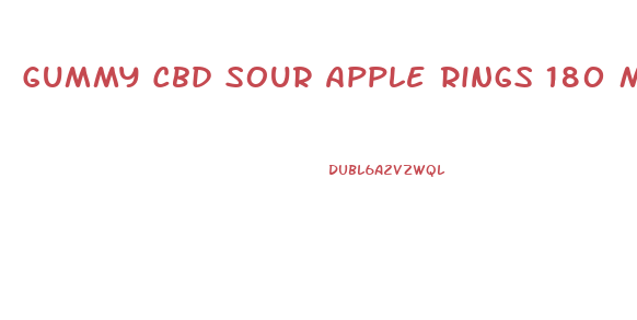 Gummy Cbd Sour Apple Rings 180 Mg