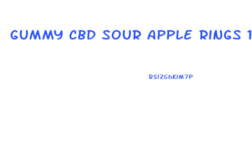 Gummy Cbd Sour Apple Rings 180 Mg