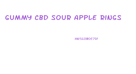 Gummy Cbd Sour Apple Rings