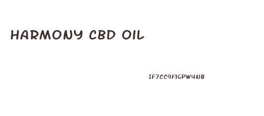 Harmony Cbd Oil