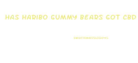 Has Haribo Gummy Bears Got Cbd
