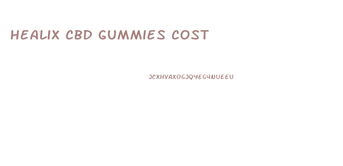 Healix Cbd Gummies Cost