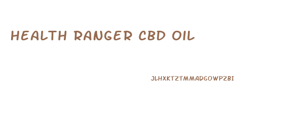 Health Ranger Cbd Oil