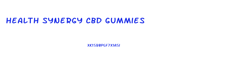 Health Synergy Cbd Gummies