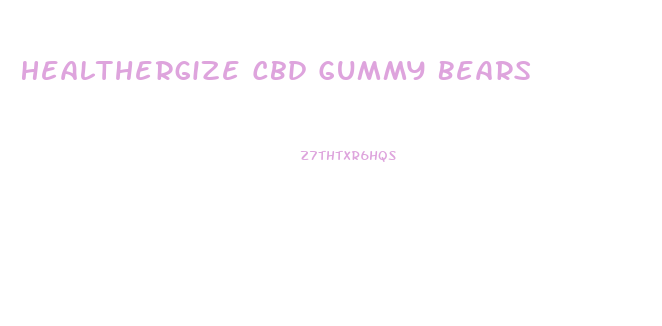 Healthergize Cbd Gummy Bears