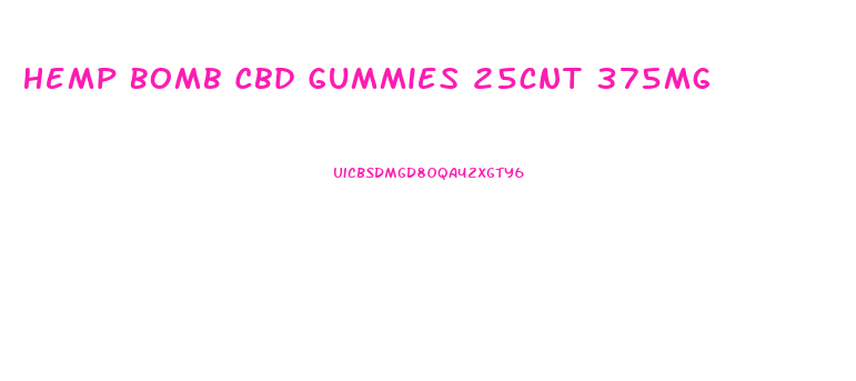 Hemp Bomb Cbd Gummies 25cnt 375mg