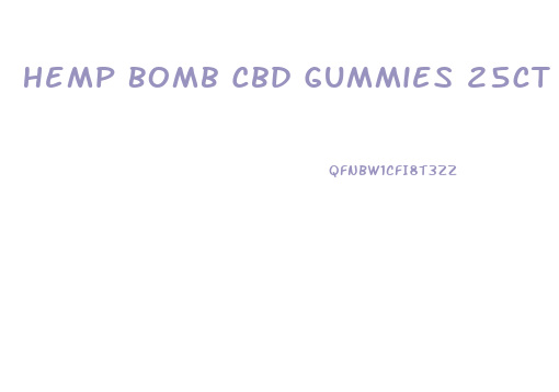 Hemp Bomb Cbd Gummies 25ct Bottle