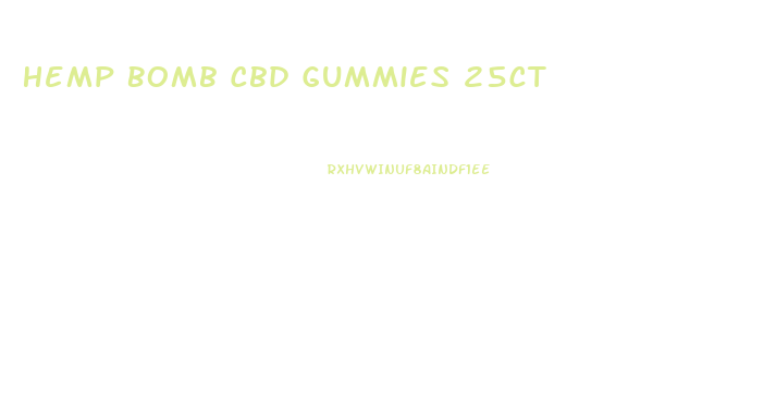 Hemp Bomb Cbd Gummies 25ct