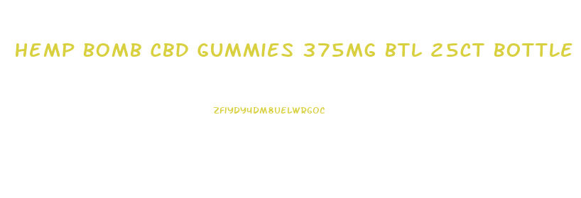 Hemp Bomb Cbd Gummies 375mg Btl 25ct Bottle