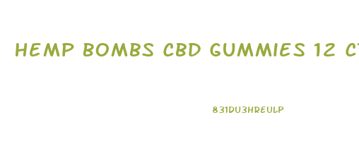 Hemp Bombs Cbd Gummies 12 Ct