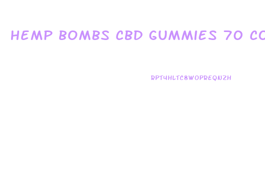 Hemp Bombs Cbd Gummies 70 Count