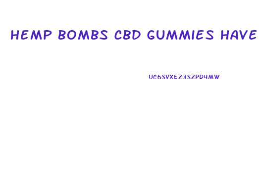 Hemp Bombs Cbd Gummies Have Phenibut