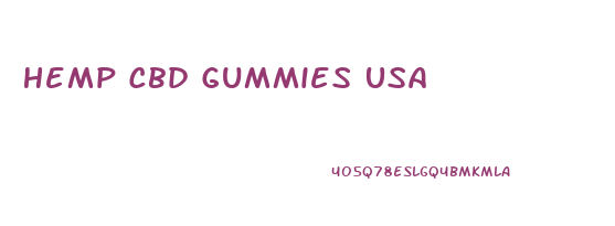 Hemp Cbd Gummies Usa